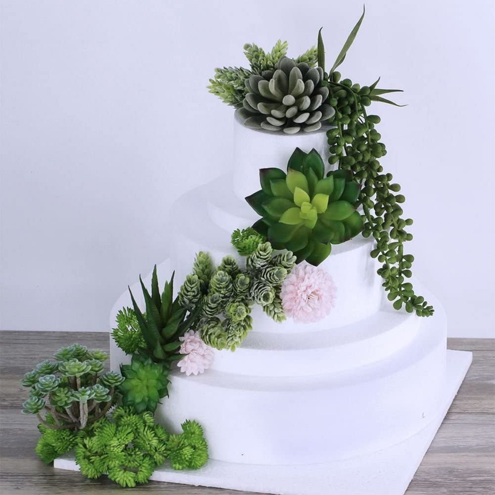 15pcs Artificial Succulent Pla - Echeveria Succulent 评论和价格